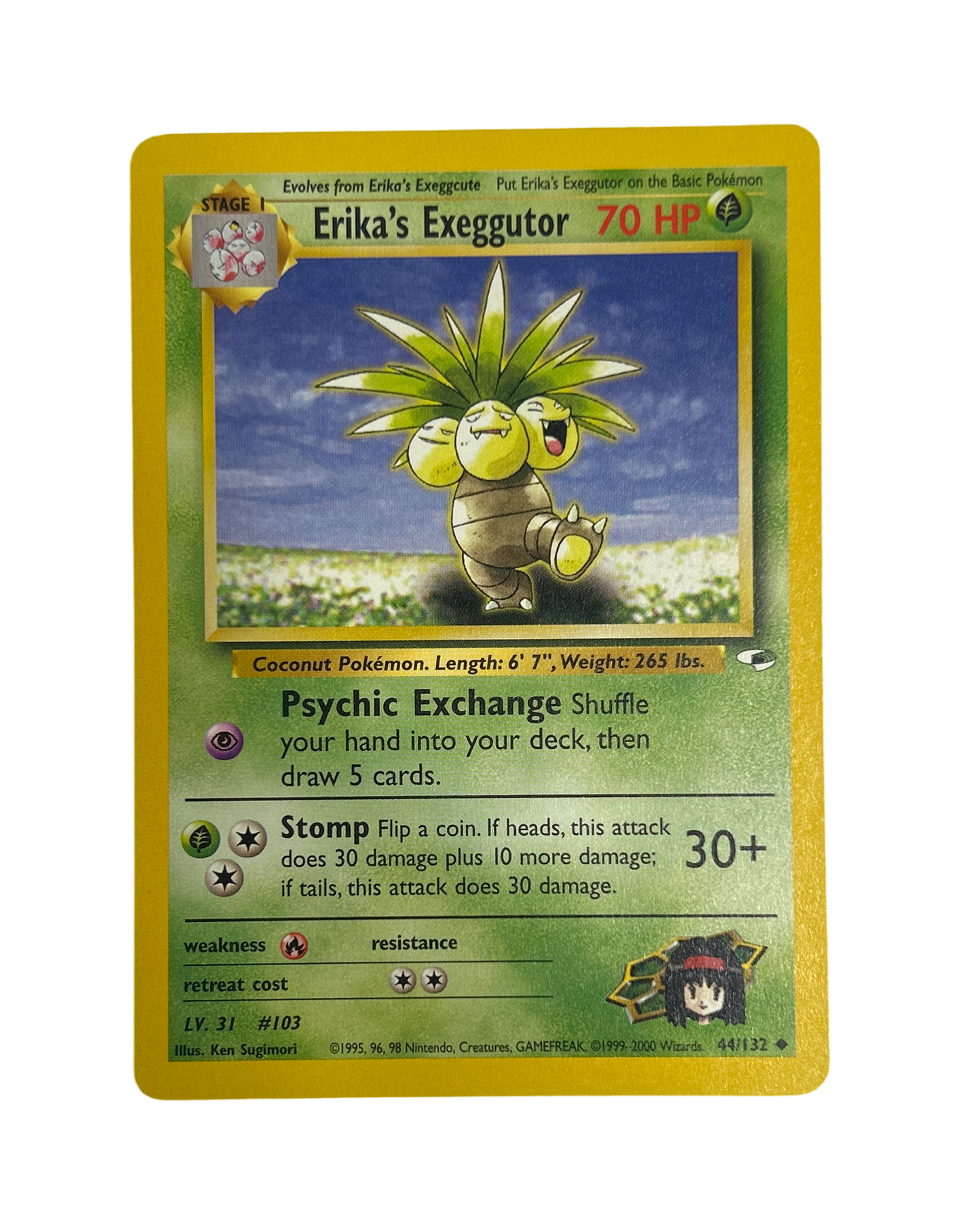 Pokemon - Gym Heroes - Erika's Exeggutor 44/132 - Condition (NM)