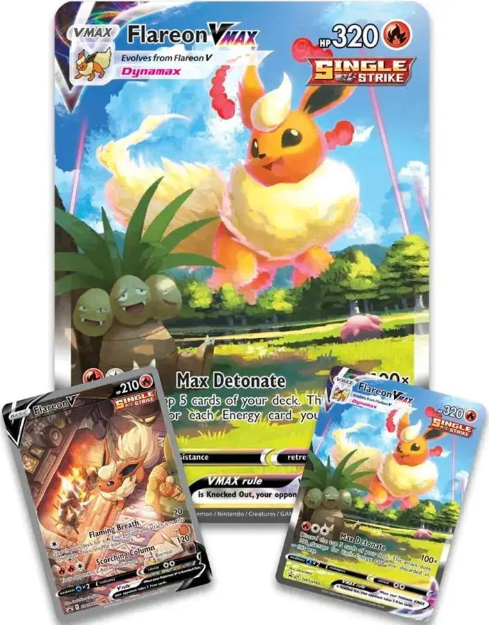 Pokémon TCG – Flareon VMAX – Sword & Shield – Premium Collection – Sealed Squirtle Squad Card Shop. Sealed Products Squirtle Squad Card Shop.