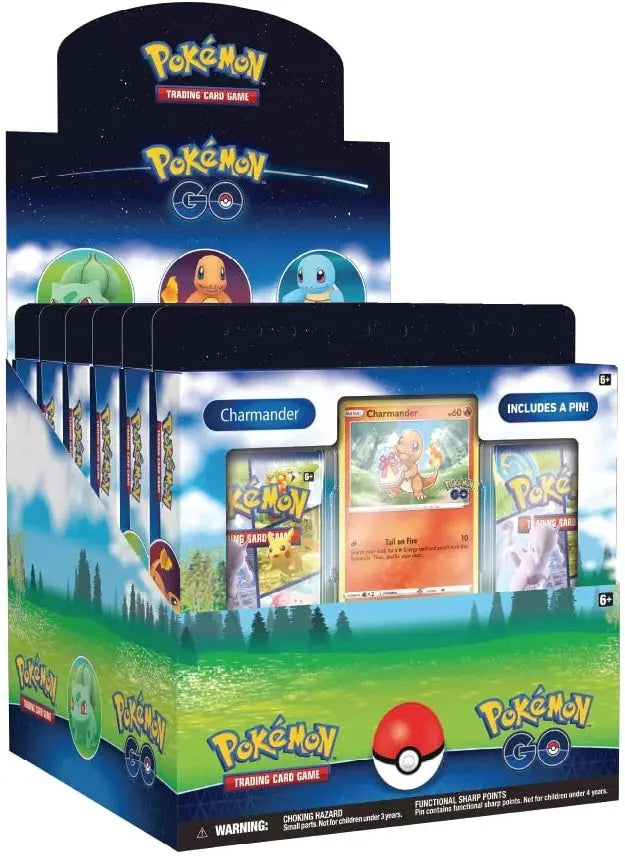 Pokémon TCG - Pokémon GO Pin Collection Case - Sealed English Collection Case Pokemon GO Pokemon Sealed Squirtle Squad Card Shop.