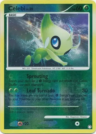 Celebi 7/123 Mysterious Treasures Reverse Holo