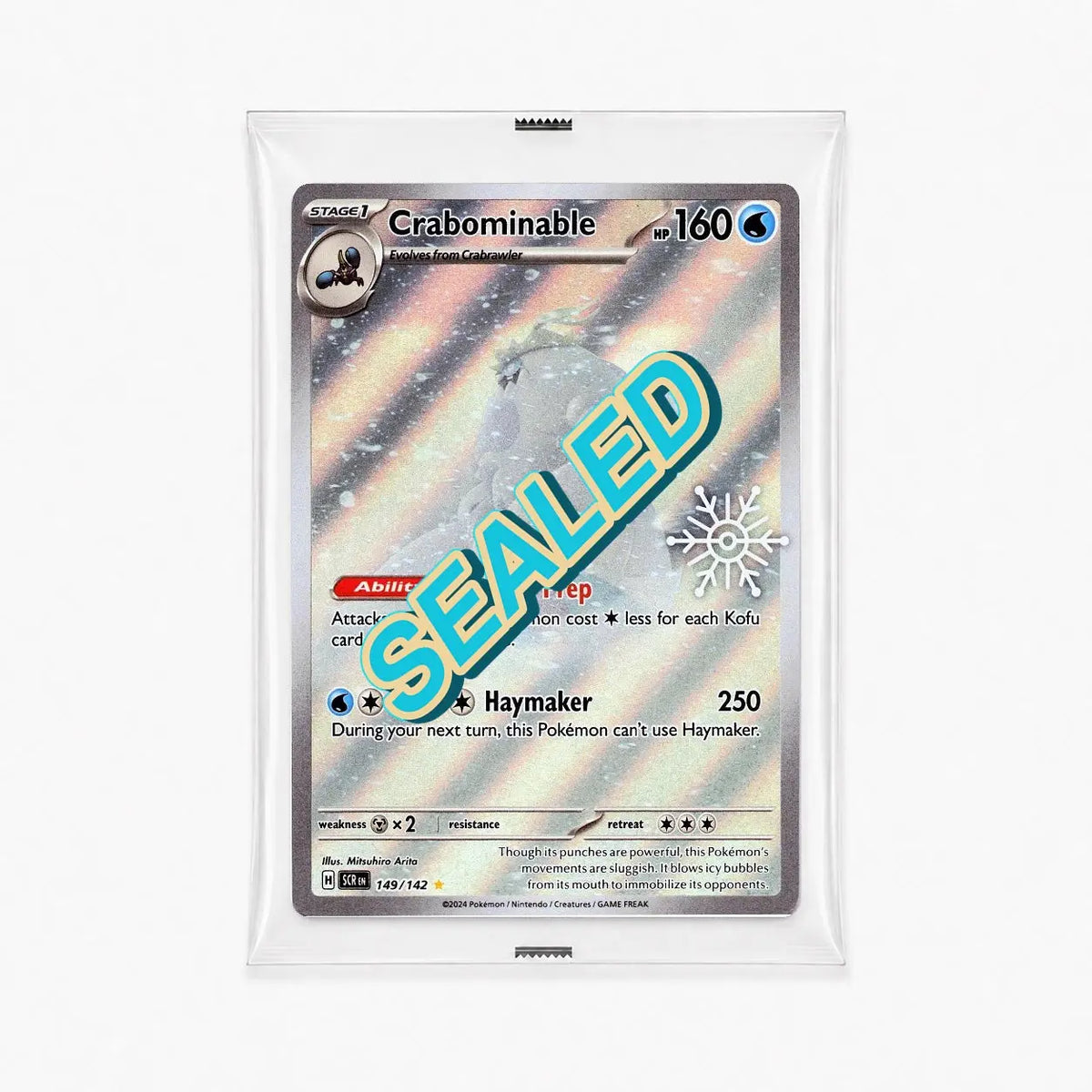 Crabominable 149/142 Stellar Crown Holiday 2025 Snowflake Holo sealed promo