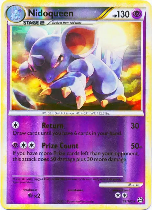 Nidoqueen 28/102 Triumphant Reverse Holo