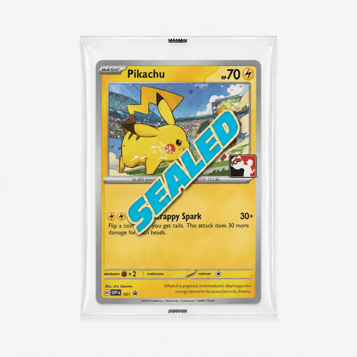Pikachu SVP 101 Play! Pokémon Stamp – Sealed Promo