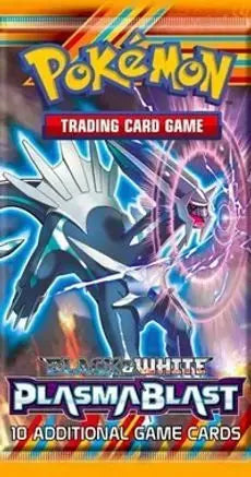 Factory sealed Pokémon Plasma Blast Booster Pack from the Black & White series featuring iconic Team Plasma cards and the chance to pull Secret Rare Gold Charizard.