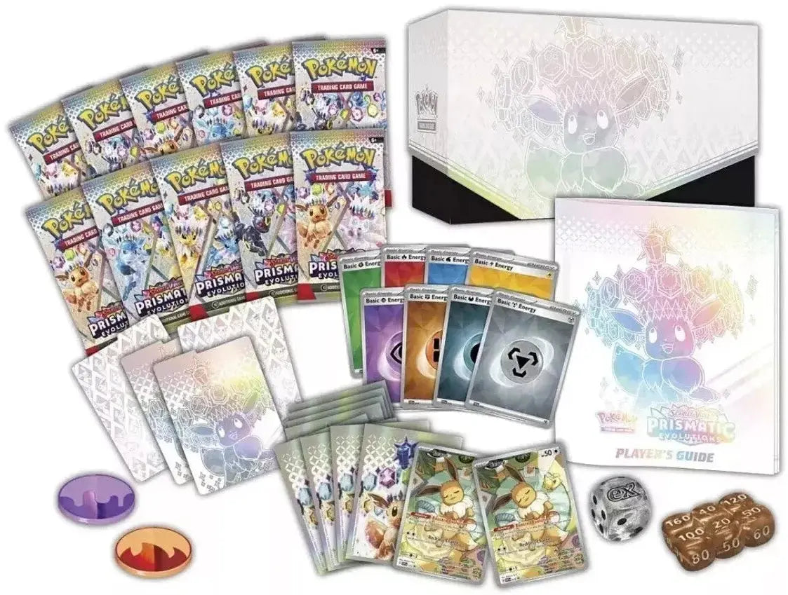 Pokémon TCG - Prismatic Evolutions Pokémon Center Elite Trainer Box Exclusive Case - Sealed 4 ETB Case SV: Prismatic Evolutions Pokemon Sealed Squirtle Squad Card Shop.