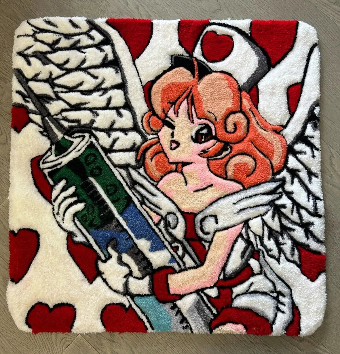 Yu-Gi-Oh - Tufting Rug - Injection Fairy Lillie Squirtle Squad Card Shop.