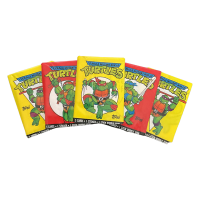 Teenage Mutant Ninja Turtle - Series 1 - Trading Card Pack x 5