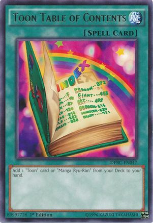 Toon Table of Contents (DPBC-EN047) - Duelist Pack: Battle City 1st Edition Duelist Pack: Battle City Yugioh Single  Squirtle Squad Card Shop.