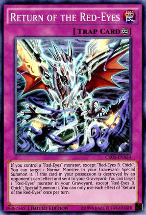 Return of the Red-Eyes (CROS-ENAE4) - Crossed Souls: Advanced Edition Limited Crossed Souls: Advanced Edition Yugioh Single  Squirtle Squad Card Shop.