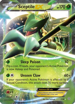 Sceptile EX 007  - Holofoil XY  Ancient Origins - Ultra Rare XY - Ancient Origins Pokemon Single  Squirtle Squad Card Shop.