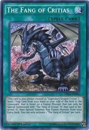 The Fang of Critias (DRL2-EN006) - Dragons of Legend 2 1st Edition Dragons of Legend 2 Yugioh Single  Squirtle Squad Card Shop.