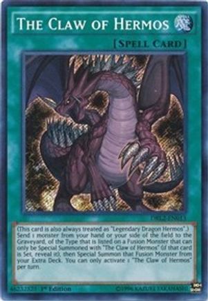 The Claw of Hermos (DRL2-EN013) - Dragons of Legend 2 1st Edition Dragons of Legend 2 Yugioh Single  Squirtle Squad Card Shop.