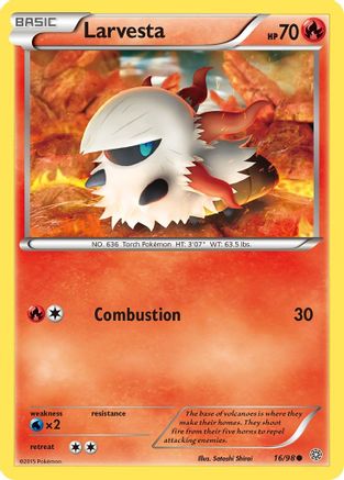 Larvesta  - Reverse Holofoil XY  Ancient Origins - Common XY - Ancient Origins Pokemon Single  Squirtle Squad Card Shop.