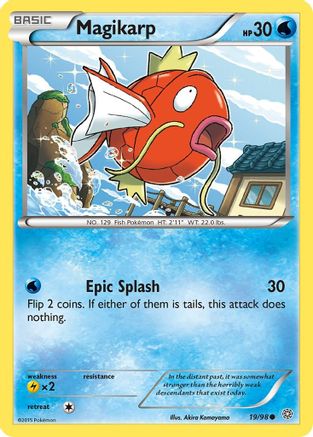 Magikarp 019  - Reverse Holofoil XY  Ancient Origins - Common XY - Ancient Origins Pokemon Single  Squirtle Squad Card Shop.