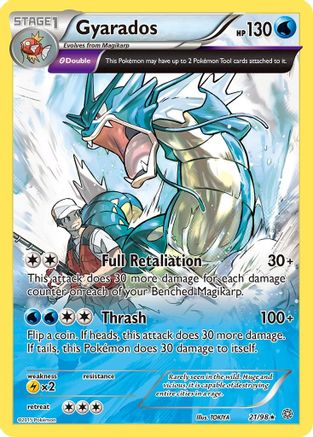 Gyarados (21) (21) 021  - Holofoil XY  Ancient Origins - Holo Rare XY - Ancient Origins Pokemon Single  Squirtle Squad Card Shop.