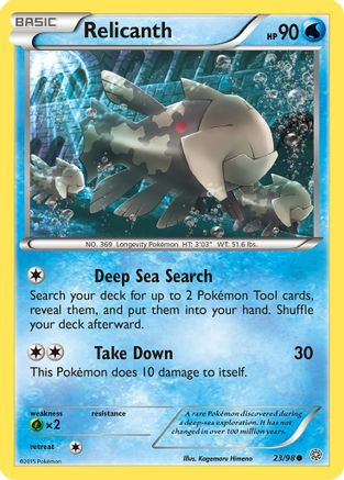 Relicanth 023  XY  Ancient Origins - Common XY - Ancient Origins Pokemon Single  Squirtle Squad Card Shop.