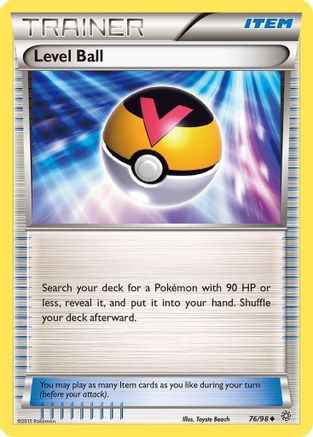 Level Ball 076  - Reverse Holofoil XY  Ancient Origins - Uncommon XY - Ancient Origins Pokemon Single  Squirtle Squad Card Shop.