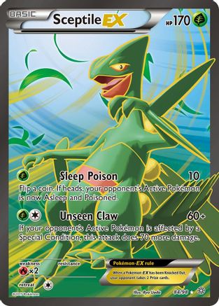 Sceptile EX 84/98 Full Art Ultra Rare – Ancient Origins Pokémon Card