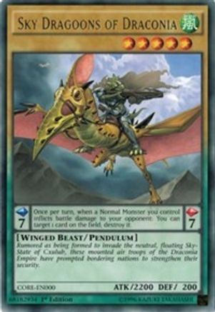 Sky Dragoons of Draconia (CORE-EN000) - Clash of Rebellions 1st Edition Clash of Rebellions Yugioh Single  Squirtle Squad Card Shop.