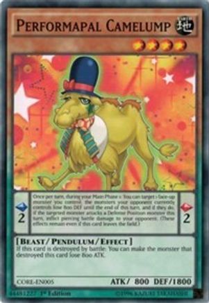 Performapal Camelump (CORE-EN005) - Clash of Rebellions Unlimited Clash of Rebellions Yugioh Single  Squirtle Squad Card Shop.