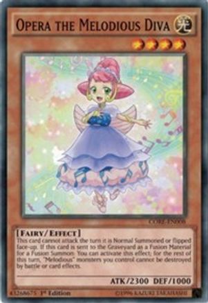 Opera the Melodious Diva (CORE-EN008) - Clash of Rebellions 1st Edition Clash of Rebellions Yugioh Single  Squirtle Squad Card Shop.