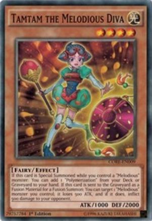 Tamtam the Melodious Diva (CORE-EN009) - Clash of Rebellions 1st Edition Clash of Rebellions Yugioh Single  Squirtle Squad Card Shop.