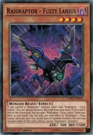 Raidraptor - Fuzzy Lanius (CORE-EN013) - Clash of Rebellions 1st Edition Clash of Rebellions Yugioh Single  Squirtle Squad Card Shop.