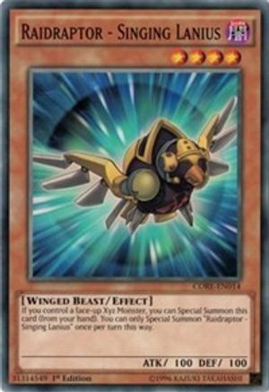 Raidraptor - Singing Lanius (CORE-EN014) - Clash of Rebellions Unlimited Clash of Rebellions Yugioh Single  Squirtle Squad Card Shop.