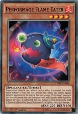Performage Flame Eater (CORE-EN016) - Clash of Rebellions Unlimited Clash of Rebellions Yugioh Single  Squirtle Squad Card Shop.