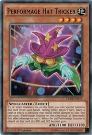 Performage Hat Tricker (CORE-EN017) - Clash of Rebellions 1st Edition Clash of Rebellions Yugioh Single  Squirtle Squad Card Shop.