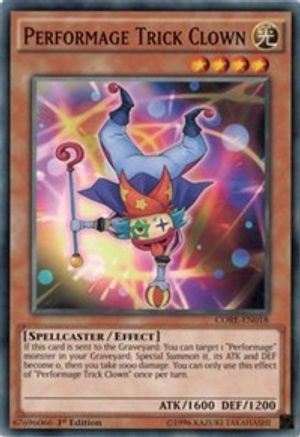 Performage Trick Clown (CORE-EN018) - Clash of Rebellions Unlimited Clash of Rebellions Yugioh Single  Squirtle Squad Card Shop.