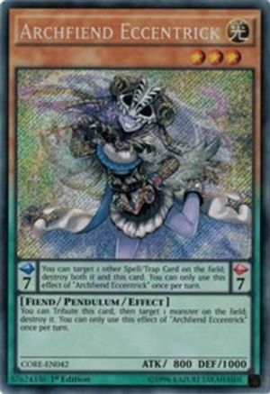 Archfiend Eccentrick (CORE-EN042) - Clash of Rebellions Unlimited Clash of Rebellions Yugioh Single  Squirtle Squad Card Shop.