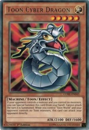 Toon Cyber Dragon (CORE-EN043) - Clash of Rebellions Unlimited Clash of Rebellions Yugioh Single  Squirtle Squad Card Shop.