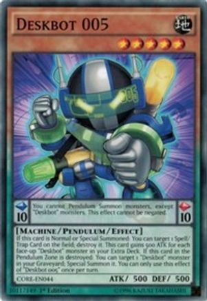Deskbot 005 (CORE-EN044) - Clash of Rebellions 1st Edition Clash of Rebellions Yugioh Single  Squirtle Squad Card Shop.