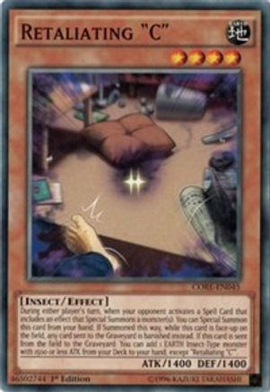 Retaliating "C" (CORE-EN045) - Clash of Rebellions 1st Edition Clash of Rebellions Yugioh Single  Squirtle Squad Card Shop.