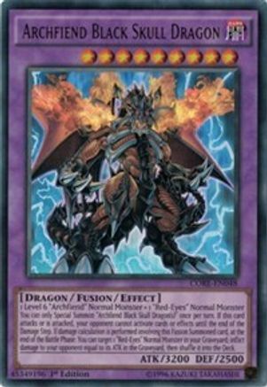 Archfiend Black Skull Dragon (CORE-EN048) - Clash of Rebellions Unlimited Clash of Rebellions Yugioh Single  Squirtle Squad Card Shop.
