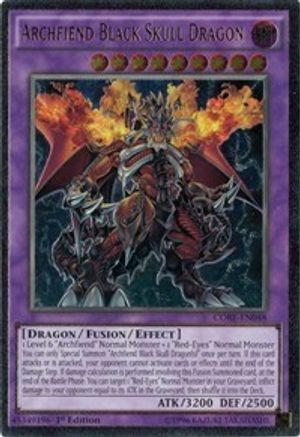Archfiend Black Skull Dragon (UTR) (CORE-EN048) - Clash of Rebellions 1st Edition Clash of Rebellions Yugioh Single  Squirtle Squad Card Shop.