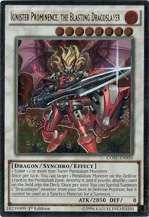 Ignister Prominence, the Blasting Dracoslayer (UTR) (CORE-EN050) - Clash of Rebellions Unlimited Clash of Rebellions Yugioh Single  Squirtle Squad Card Shop.
