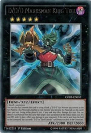 D/D/D Marksman King Tell (CORE-EN052) - Clash of Rebellions Unlimited Clash of Rebellions Yugioh Single  Squirtle Squad Card Shop.