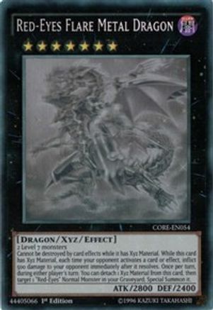Red-Eyes Flare Metal Dragon (Ghost Rare) (CORE-EN054) - Clash of Rebellions Unlimited Clash of Rebellions Yugioh Single  Squirtle Squad Card Shop.