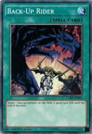 Back-Up Rider (CORE-EN064) - Clash of Rebellions 1st Edition Clash of Rebellions Yugioh Single  Squirtle Squad Card Shop.
