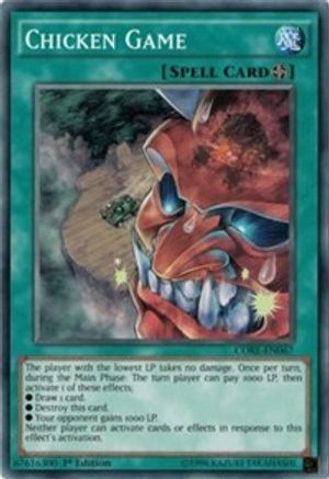 Chicken Game (CORE-EN067) - Clash of Rebellions Unlimited Clash of Rebellions Yugioh Single  Squirtle Squad Card Shop.