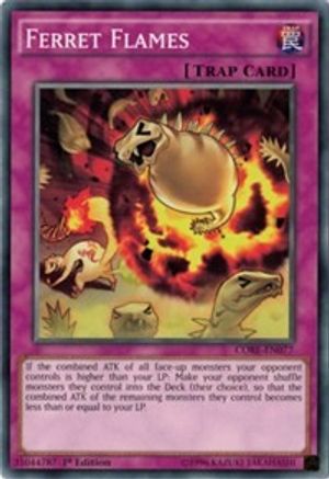 Ferret Flames (CORE-EN077) - Clash of Rebellions 1st Edition Clash of Rebellions Yugioh Single  Squirtle Squad Card Shop.