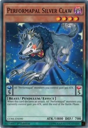 Performapal Silver Claw (CORE-EN090) - Clash of Rebellions Unlimited Clash of Rebellions Yugioh Single  Squirtle Squad Card Shop.