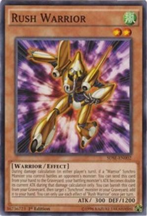 Rush Warrior (SDSE-EN002) - Structure Deck: Synchron Extreme 1st Edition Structure Deck: Synchron Extreme Yugioh Single  Squirtle Squad Card Shop.