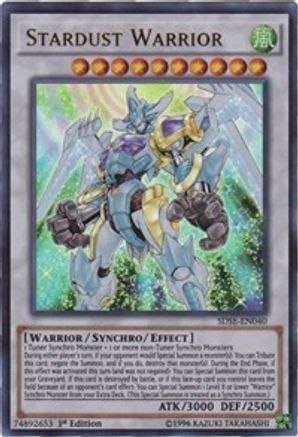 Stardust Warrior (SDSE-EN040) - Structure Deck: Synchron Extreme 1st Edition Structure Deck: Synchron Extreme Yugioh Single  Squirtle Squad Card Shop.