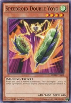 Speedroid Double Yoyo (HSRD-EN003) - High-Speed Riders 1st Edition High-Speed Riders Yugioh Single  Squirtle Squad Card Shop.