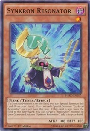 Synkron Resonator (HSRD-EN017) - High-Speed Riders 1st Edition High-Speed Riders Yugioh Single  Squirtle Squad Card Shop.