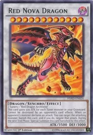 Red Nova Dragon (HSRD-EN024) - High-Speed Riders 1st Edition High-Speed Riders Yugioh Single  Squirtle Squad Card Shop.