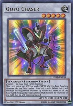 Goyo Chaser (HSRD-EN038) - High-Speed Riders 1st Edition High-Speed Riders Yugioh Single  Squirtle Squad Card Shop.